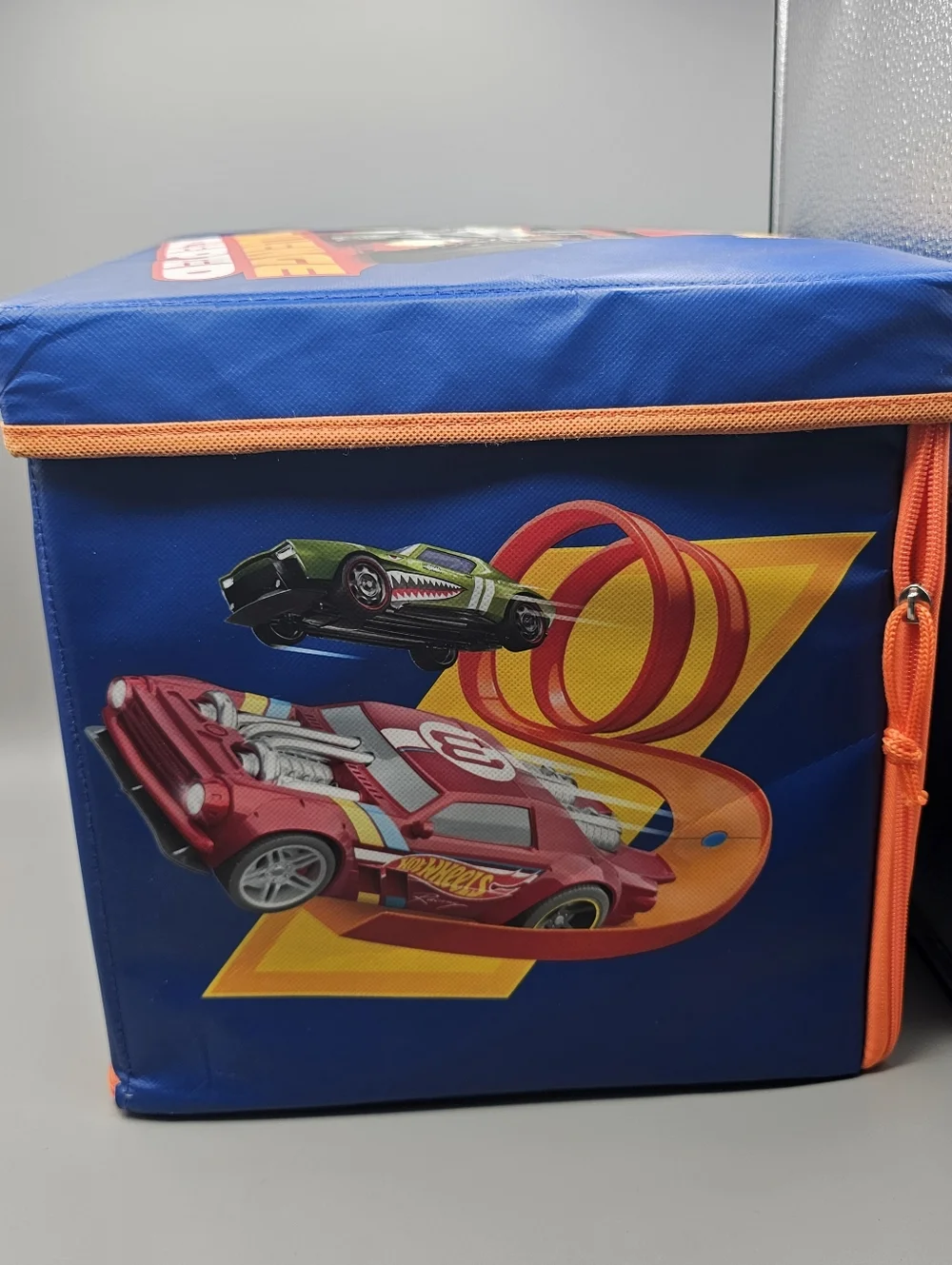 Hot Wheels ZipBin 300 Car Storage Cube Playmat Map Roads Collapsible Organizer
